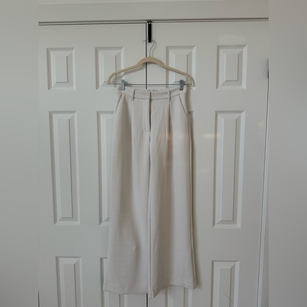 abercrombie and fitch white trousers